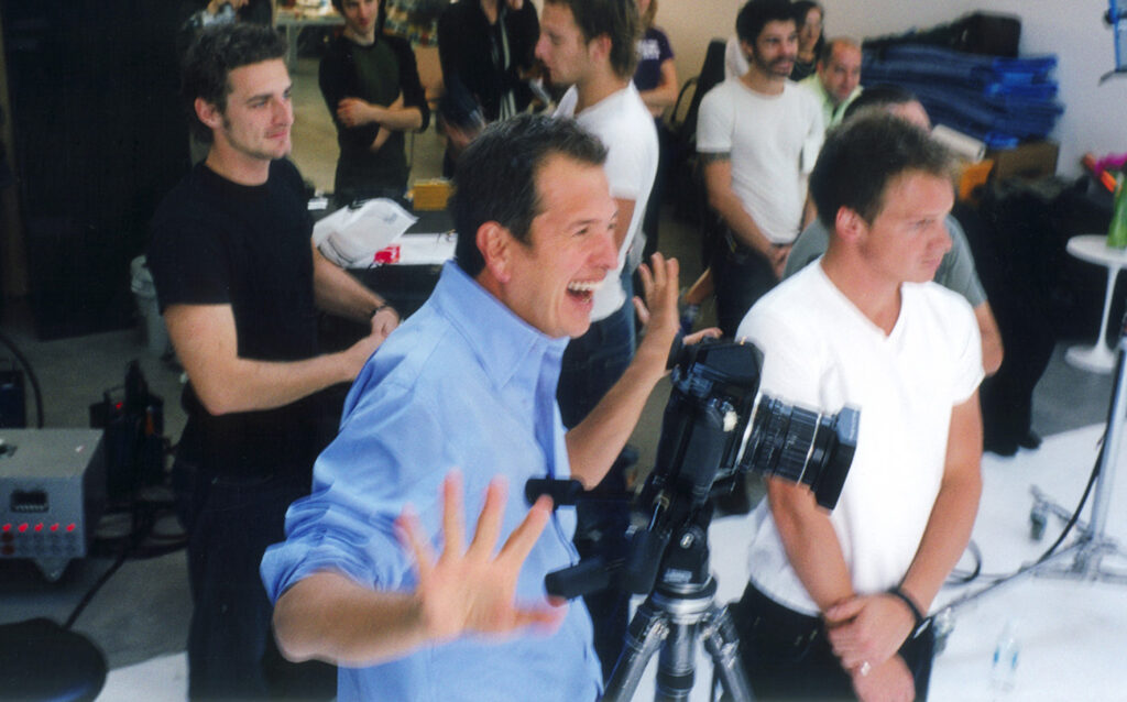 Mario Testino in a jovial mood.